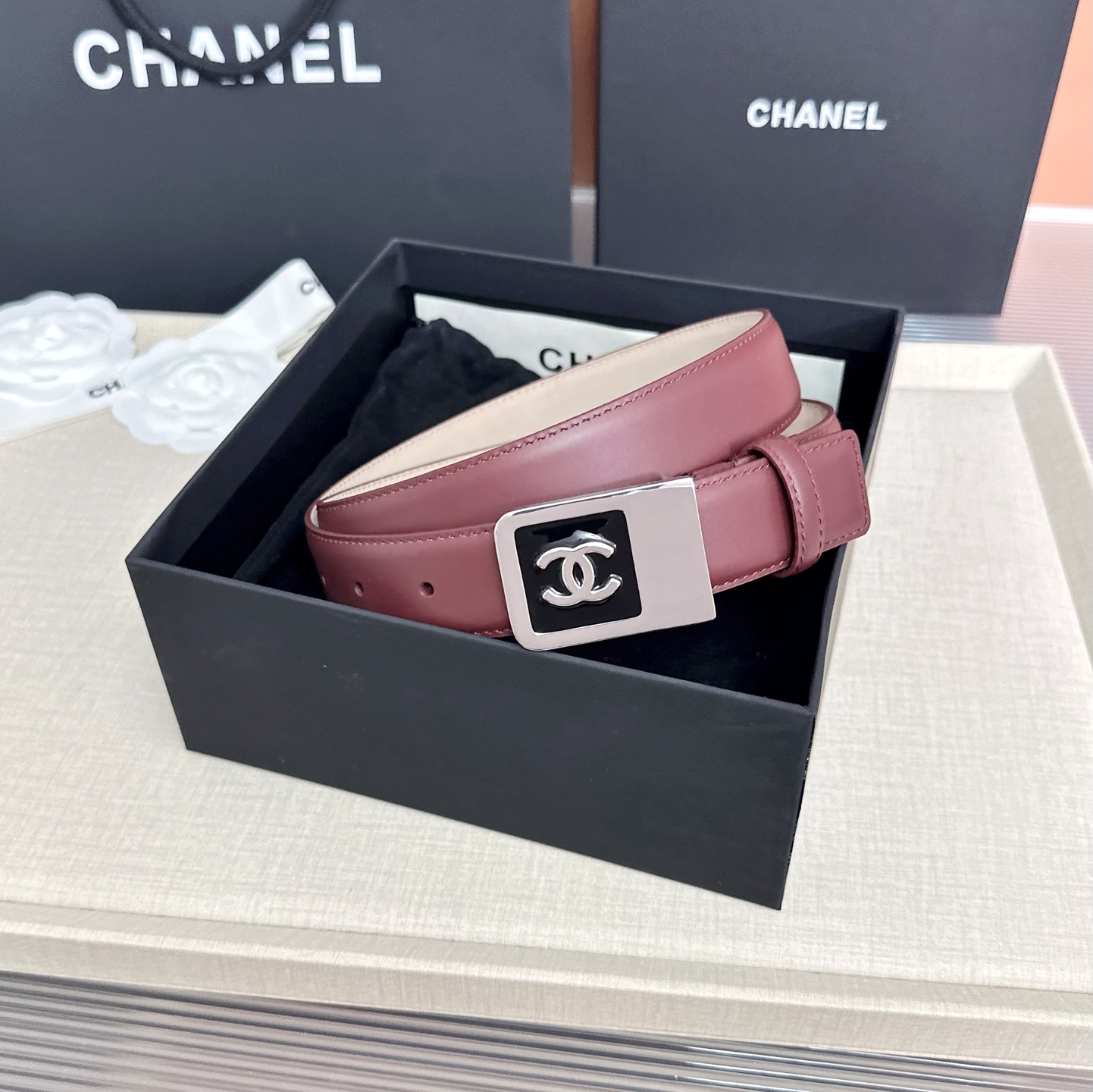 💥💥💥CHANEL3.0cm香奈儿腰带，头层牛皮，长度：75.80.85.90.95.100.105.1