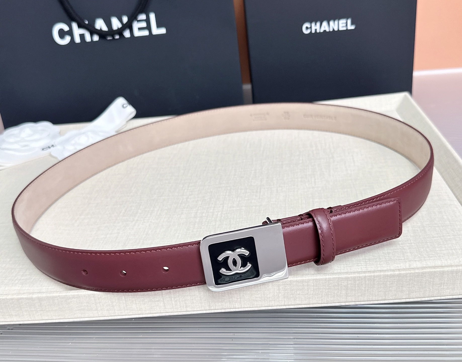 💥💥💥CHANEL3.0cm香奈儿腰带，头层牛皮，长度：75.80.85.90.95.100.105.1