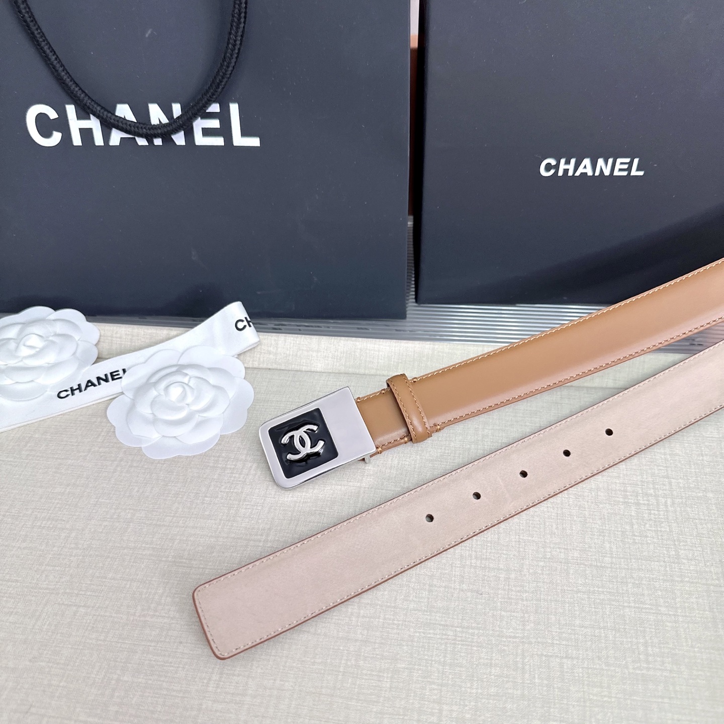 💥💥💥CHANEL3.0cm香奈儿腰带，头层牛皮，长度：75.80.85.90.95.100.105.1