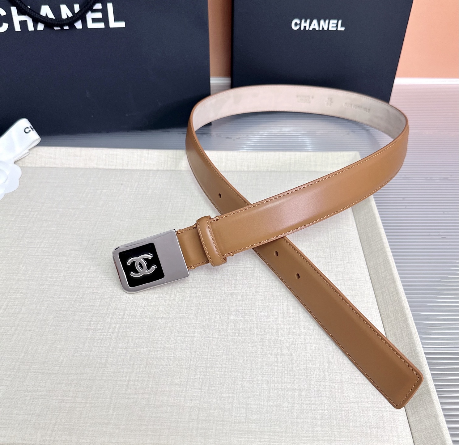 💥💥💥CHANEL3.0cm香奈儿腰带，头层牛皮，长度：75.80.85.90.95.100.105.1
