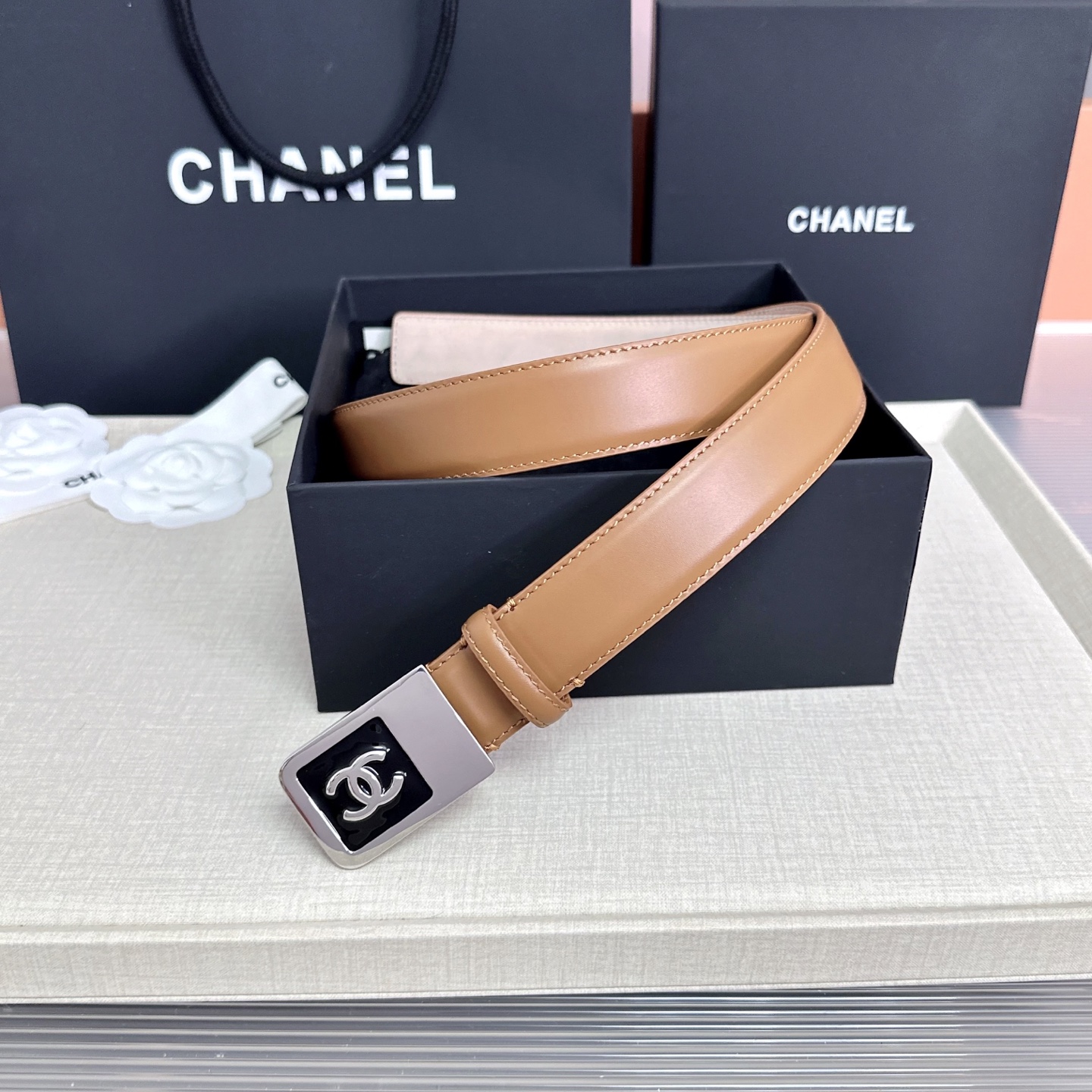💥💥💥CHANEL3.0cm香奈儿腰带，头层牛皮，长度：75.80.85.90.95.100.105.1