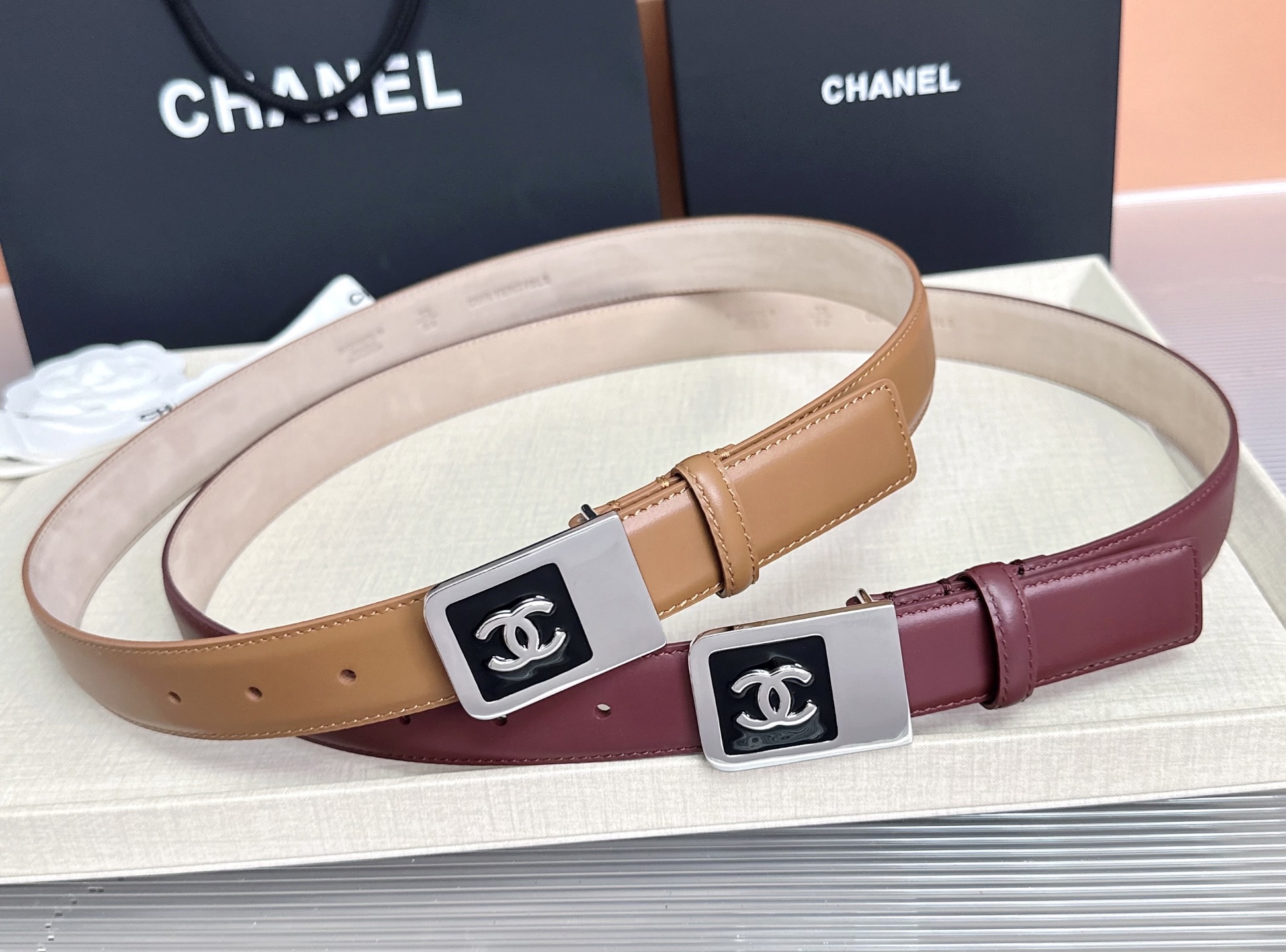 💥💥💥CHANEL3.0cm香奈儿腰带，头层牛皮，长度：75.80.85.90.95.100.105.1