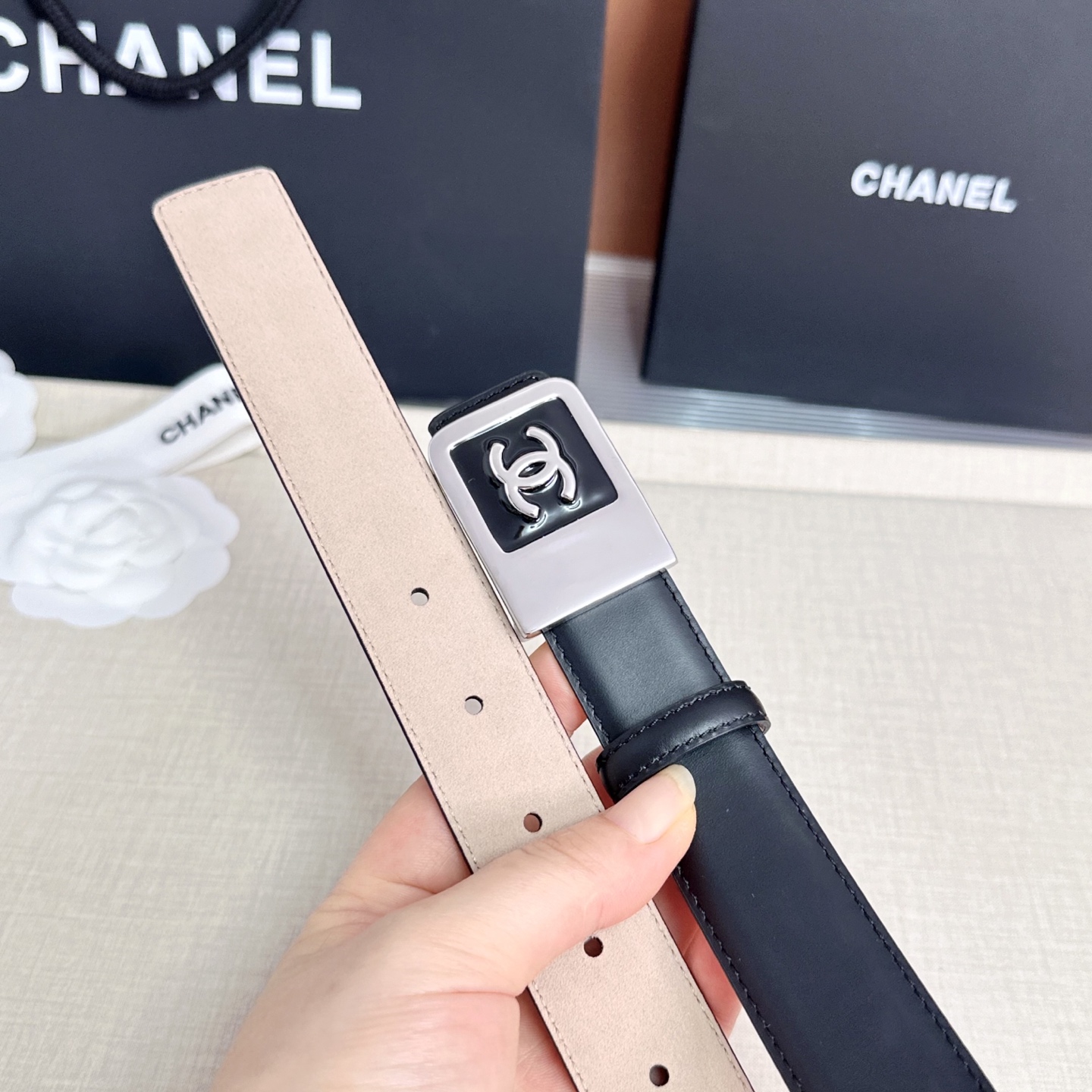 💥💥💥CHANEL3.0cm香奈儿腰带，头层牛皮，长度：75.80.85.90.95.100.105.1