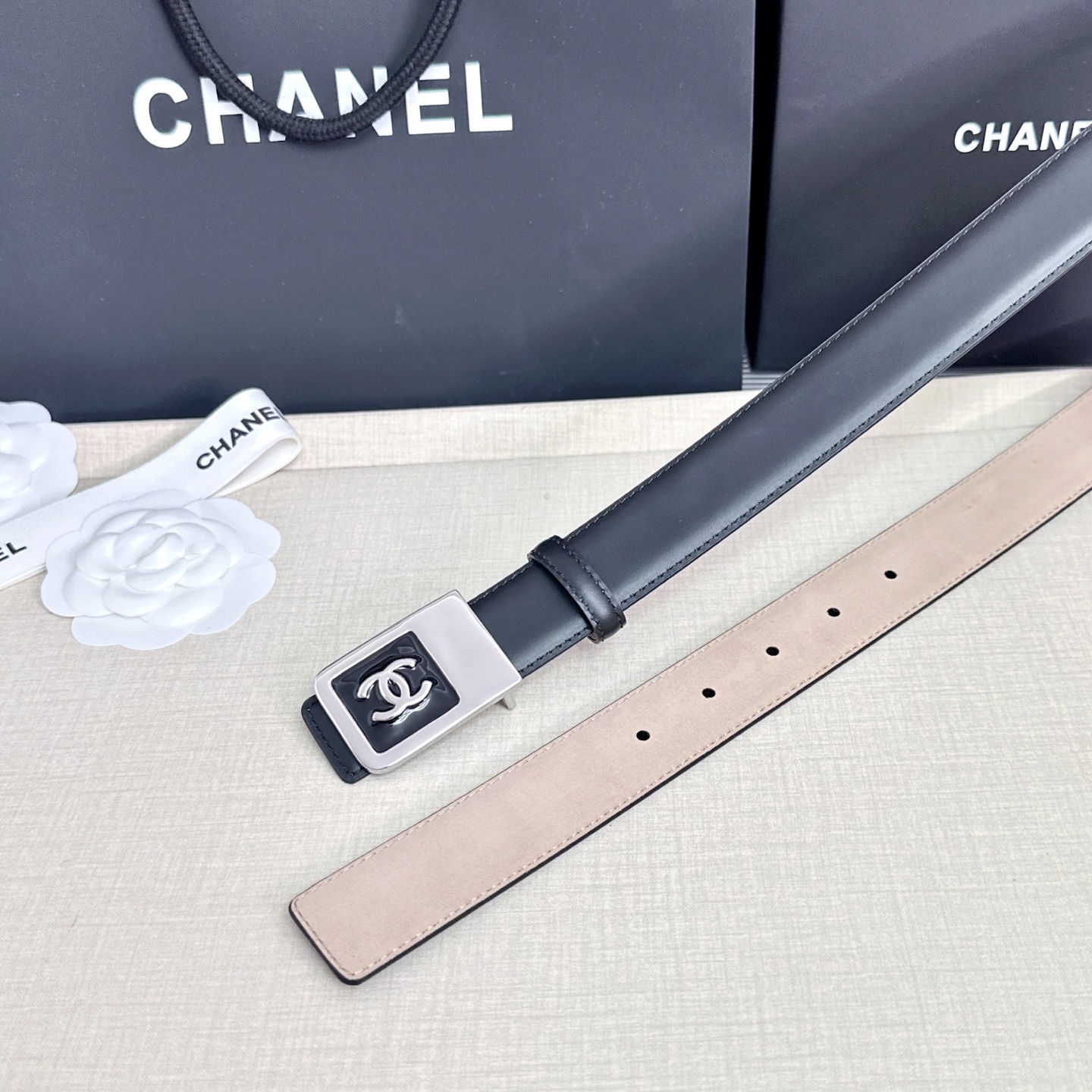 💥💥💥CHANEL3.0cm香奈儿腰带，头层牛皮，长度：75.80.85.90.95.100.105.1