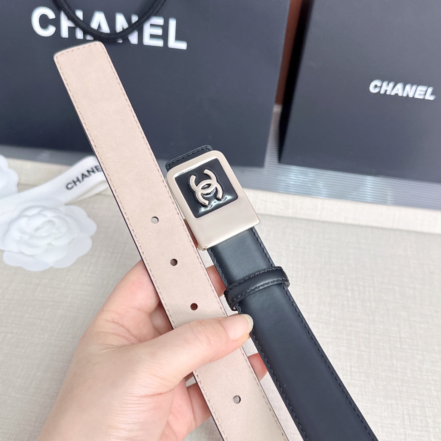 💥💥💥CHANEL3.0cm香奈儿腰带，头层牛皮，长度：75.80.85.90.95.100.105.1