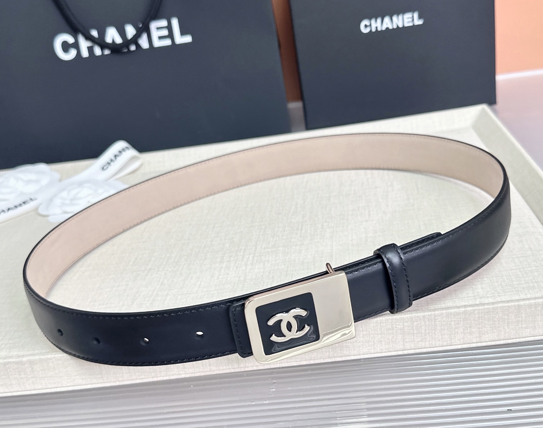 💥💥💥CHANEL3.0cm香奈儿腰带，头层牛皮，长度：75.80.85.90.95.100.105.1