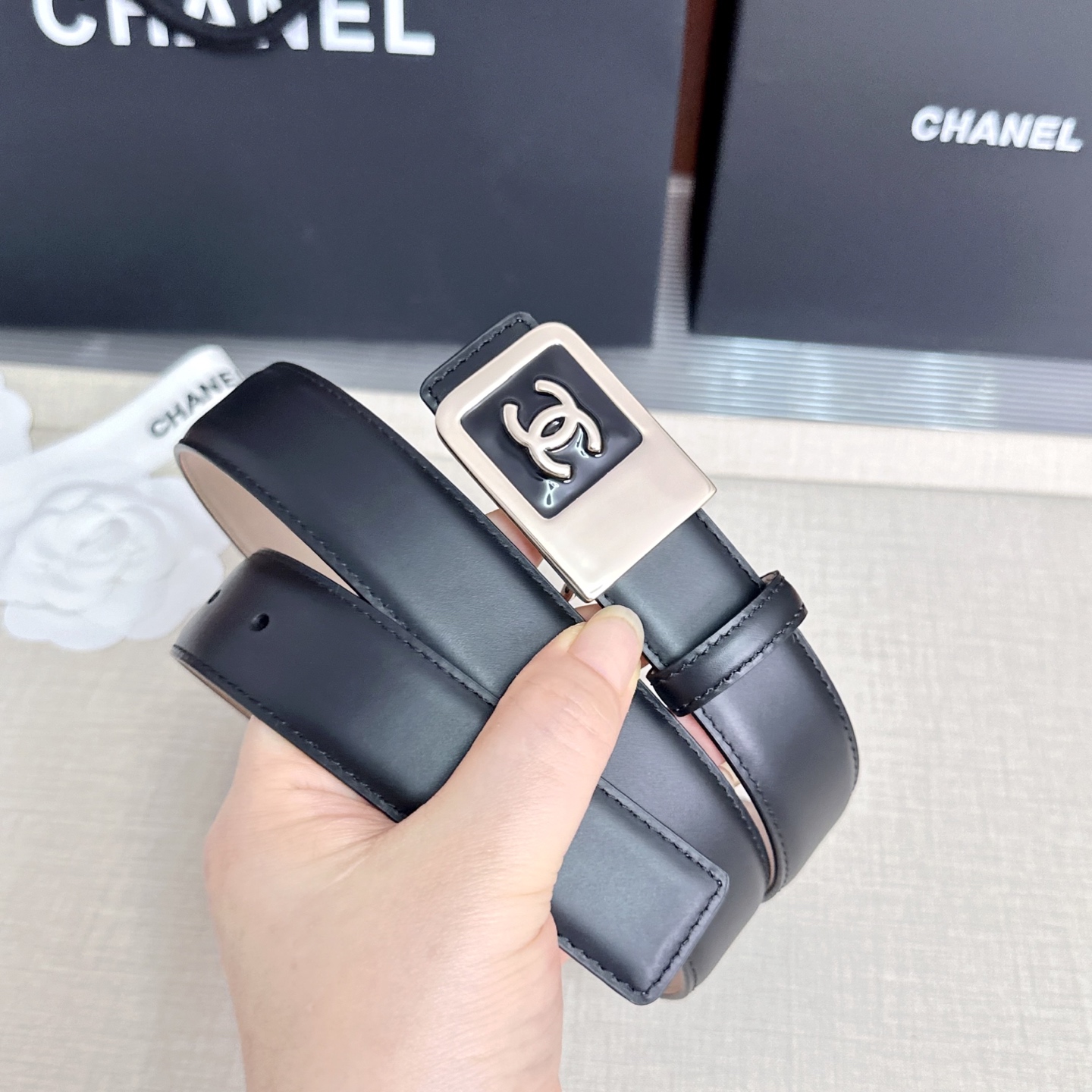 💥💥💥CHANEL3.0cm香奈儿腰带，头层牛皮，长度：75.80.85.90.95.100.105.1