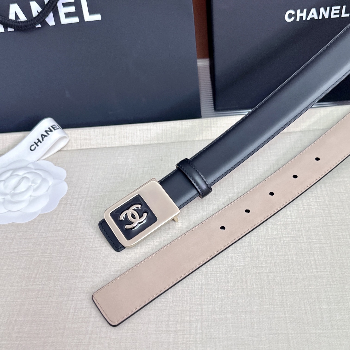 💥💥💥CHANEL3.0cm香奈儿腰带，头层牛皮，长度：75.80.85.90.95.100.105.1