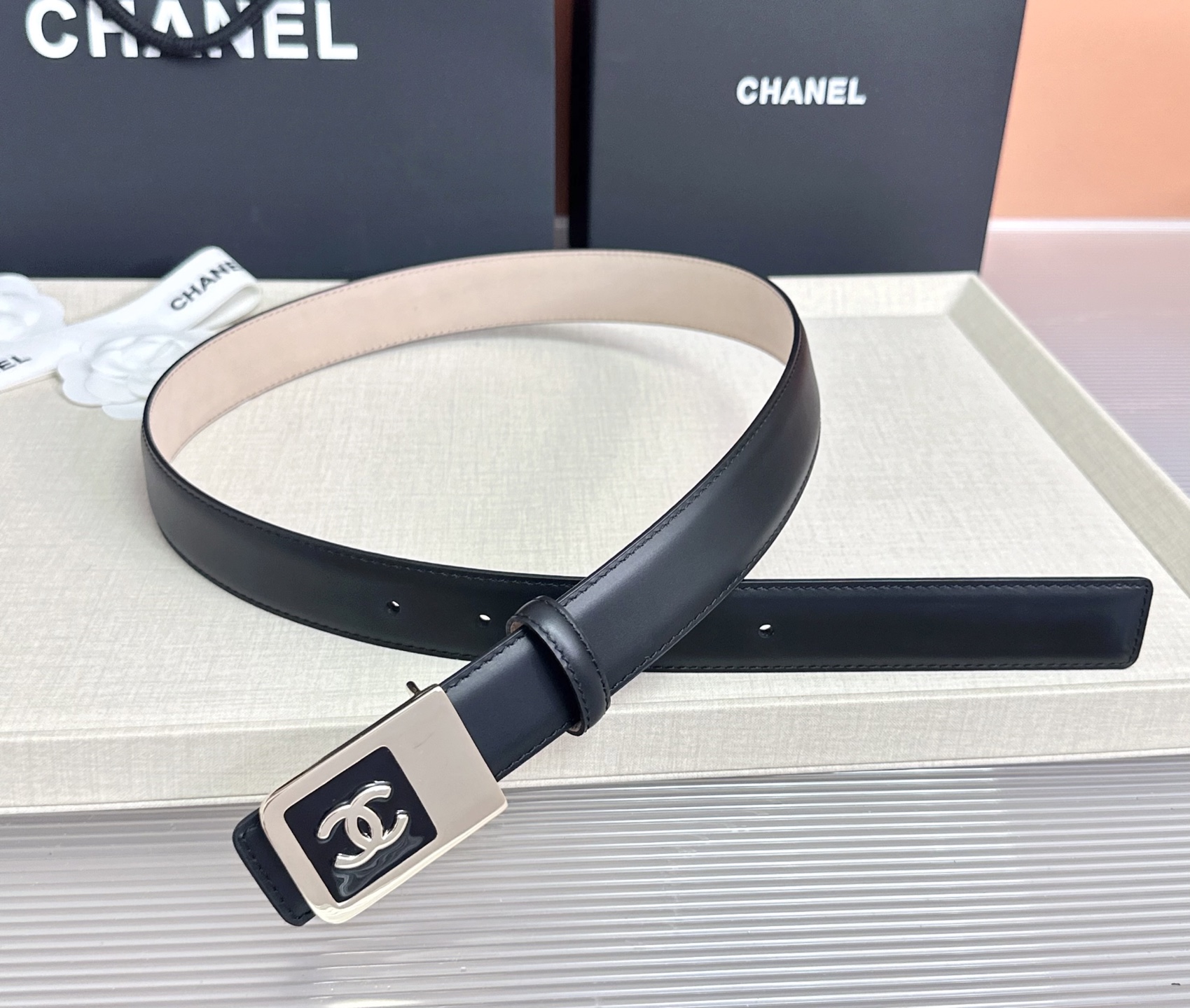 💥💥💥CHANEL3.0cm香奈儿腰带，头层牛皮，长度：75.80.85.90.95.100.105.1