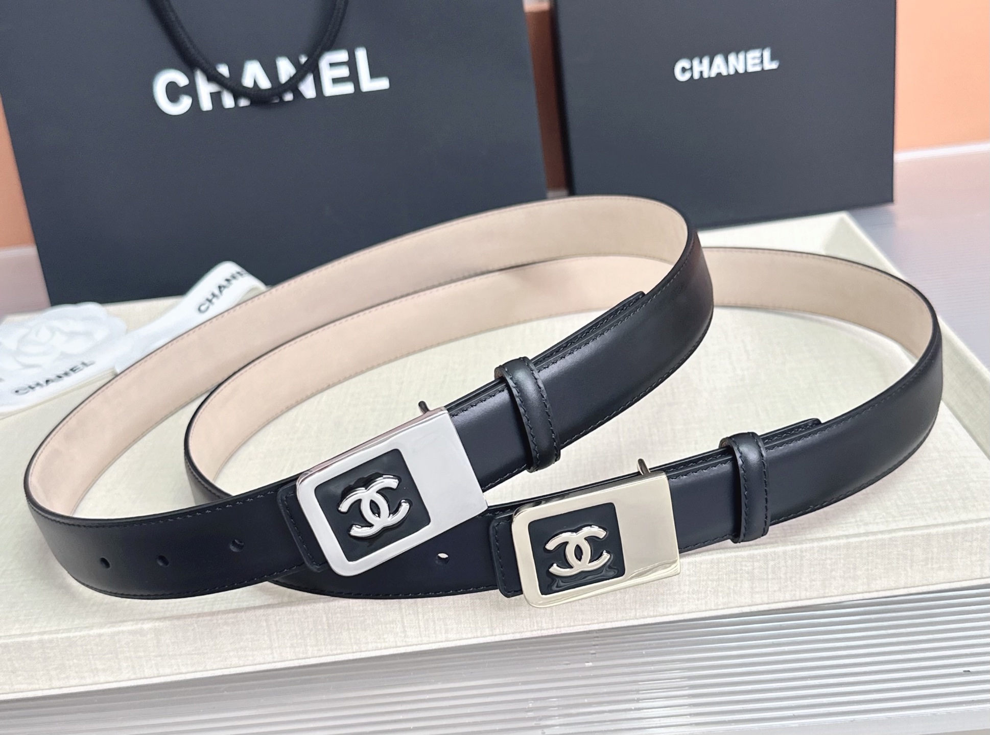 💥💥💥CHANEL3.0cm香奈儿腰带，头层牛皮，长度：75.80.85.90.95.100.105.1