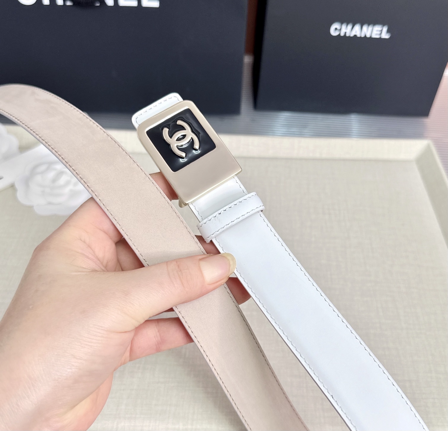💥💥💥CHANEL3.0cm香奈儿腰带，头层牛皮，长度：75.80.85.90.95.100.105.1