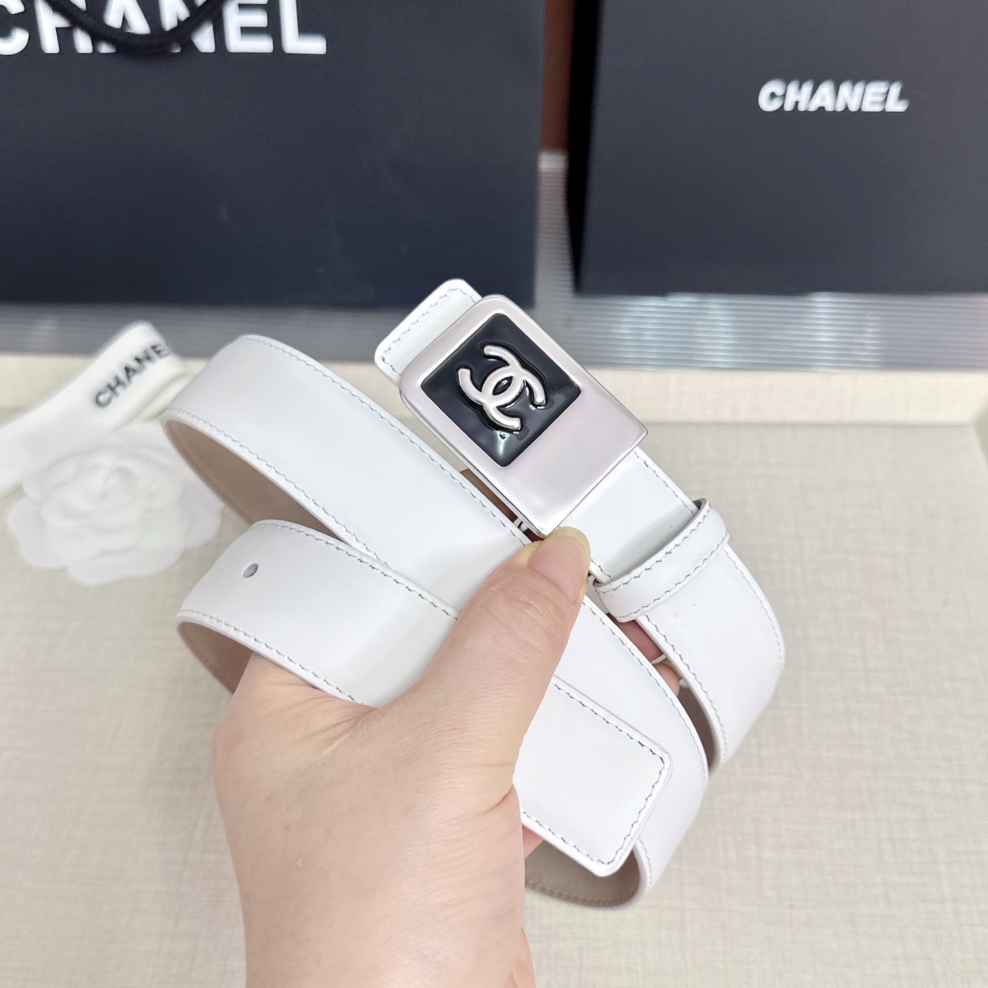💥💥💥CHANEL3.0cm香奈儿腰带，头层牛皮，长度：75.80.85.90.95.100.105.1