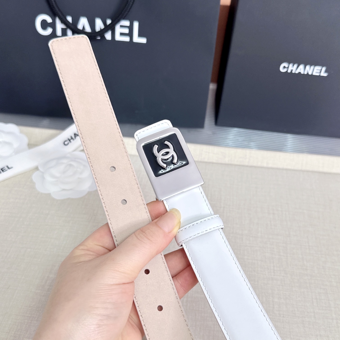 💥💥💥CHANEL3.0cm香奈儿腰带，头层牛皮，长度：75.80.85.90.95.100.105.1