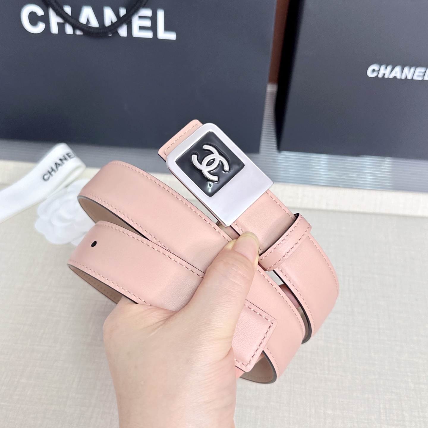 💥💥💥CHANEL3.0cm香奈儿腰带，头层牛皮，长度：75.80.85.90.95.100.105.1
