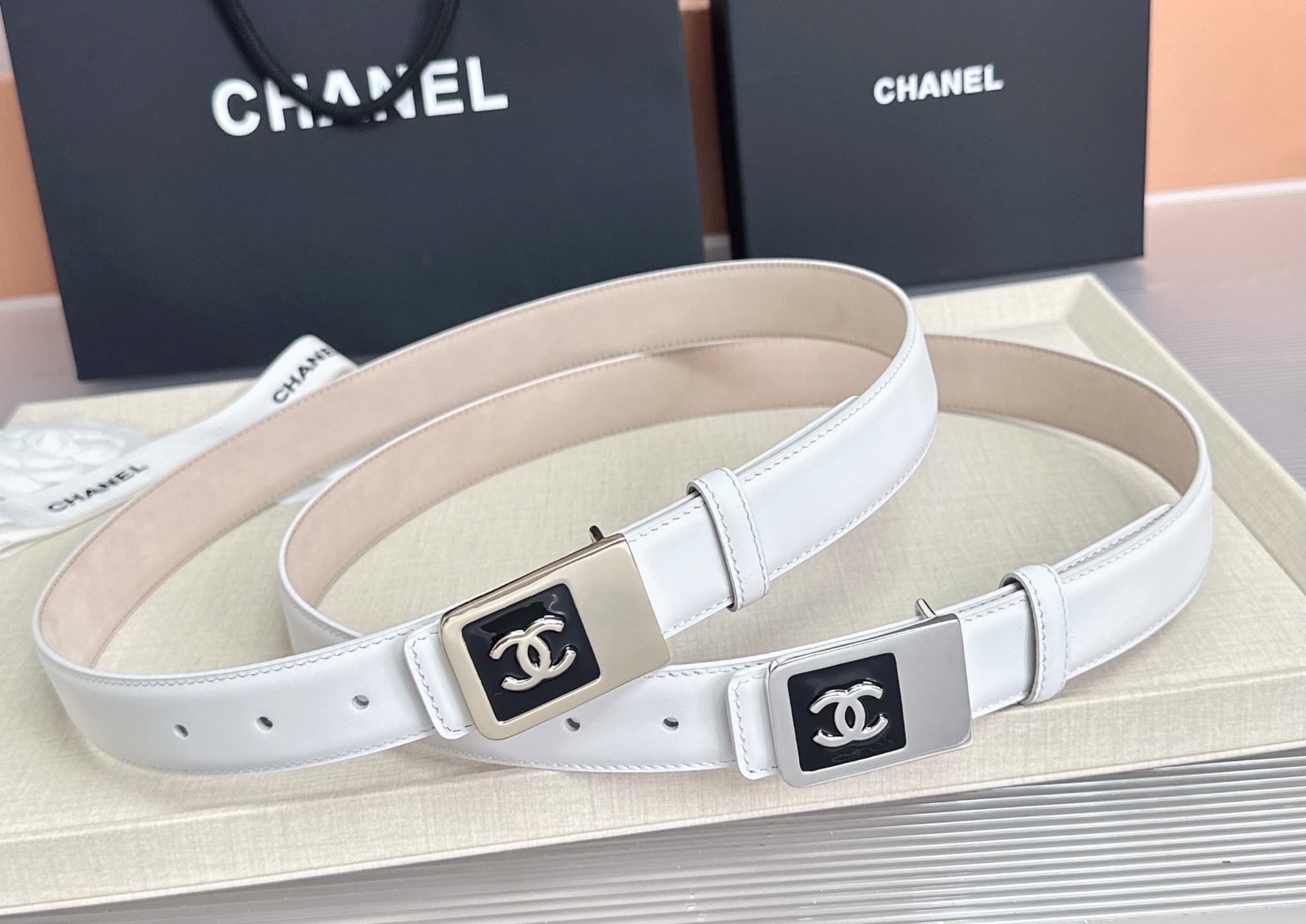 💥💥💥CHANEL3.0cm香奈儿腰带，头层牛皮，长度：75.80.85.90.95.100.105.1