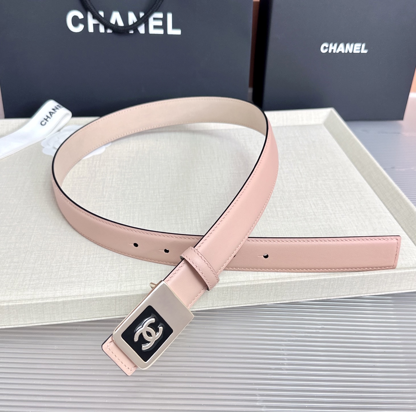 💥💥💥CHANEL3.0cm香奈儿腰带，头层牛皮，长度：75.80.85.90.95.100.105.1