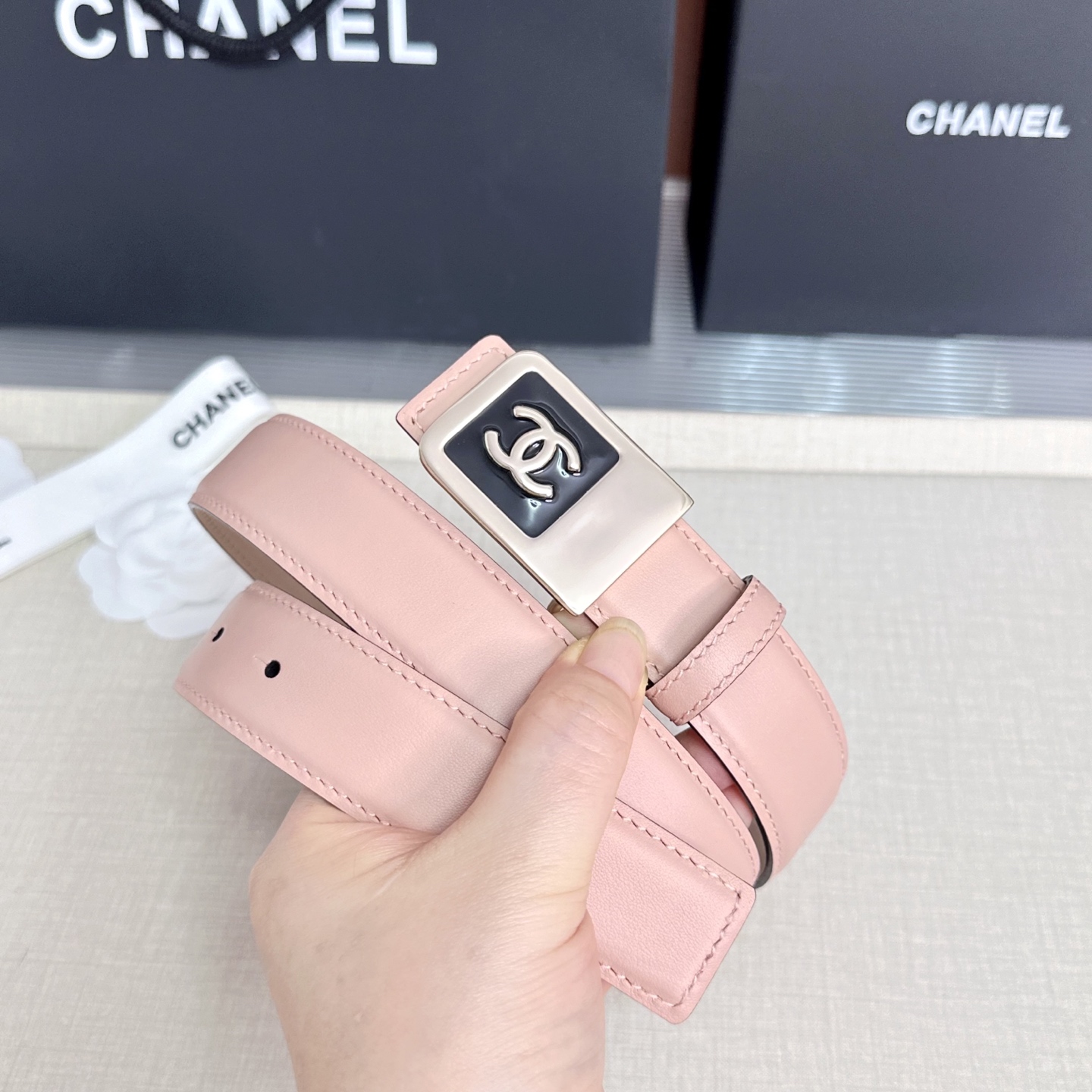 💥💥💥CHANEL3.0cm香奈儿腰带，头层牛皮，长度：75.80.85.90.95.100.105.1