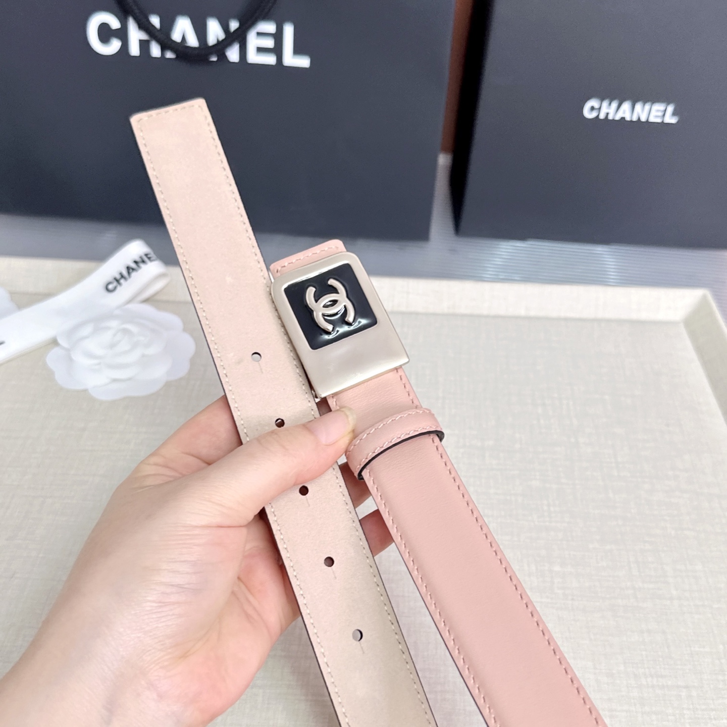 💥💥💥CHANEL3.0cm香奈儿腰带，头层牛皮，长度：75.80.85.90.95.100.105.1