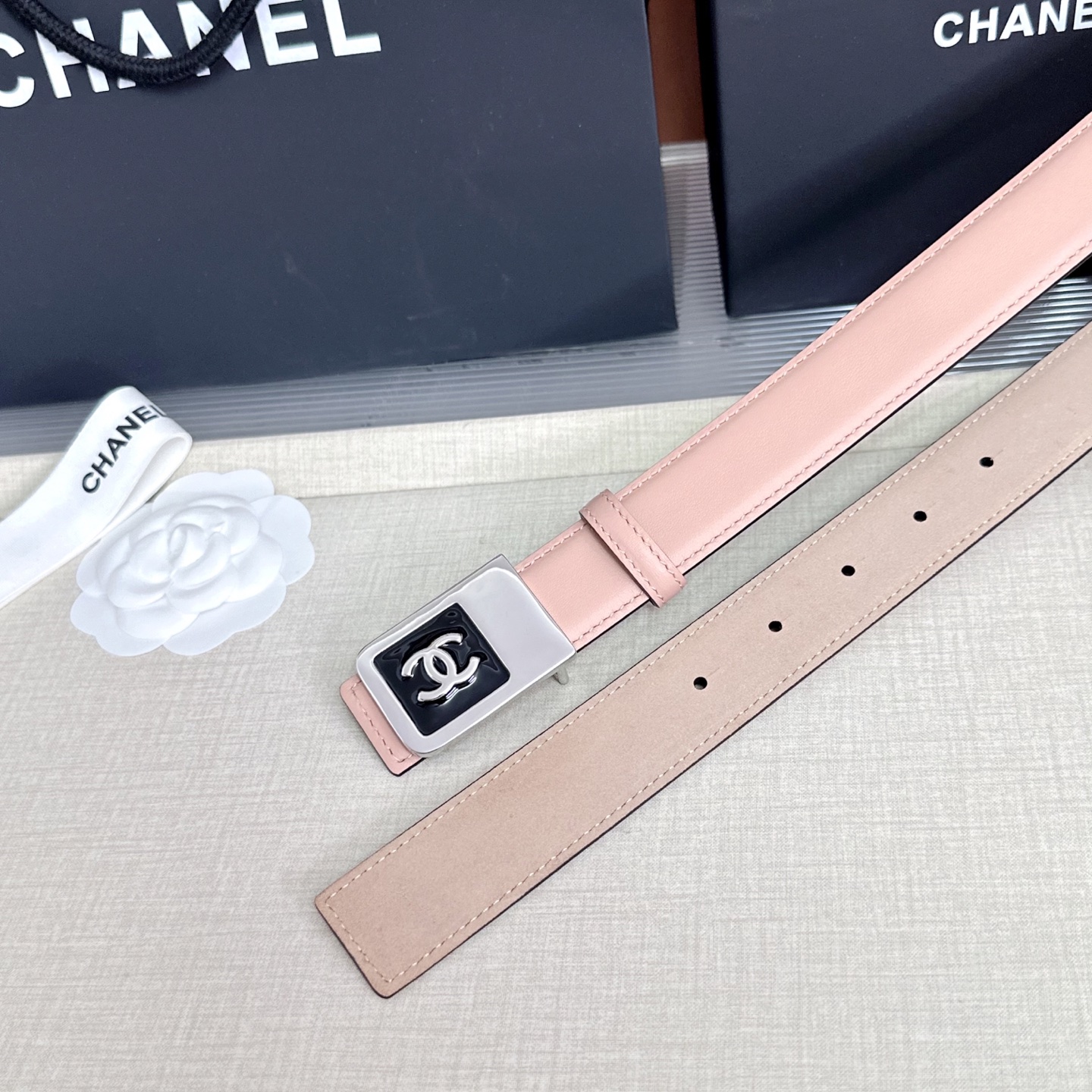 💥💥💥CHANEL3.0cm香奈儿腰带，头层牛皮，长度：75.80.85.90.95.100.105.1