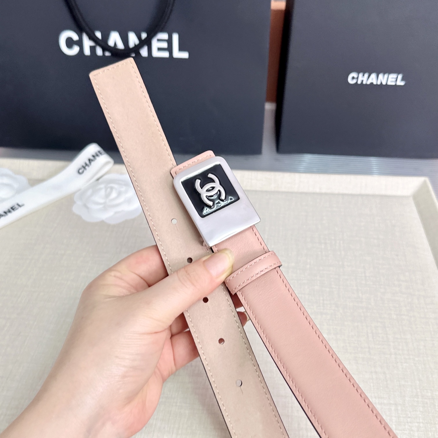 💥💥💥CHANEL3.0cm香奈儿腰带，头层牛皮，长度：75.80.85.90.95.100.105.1