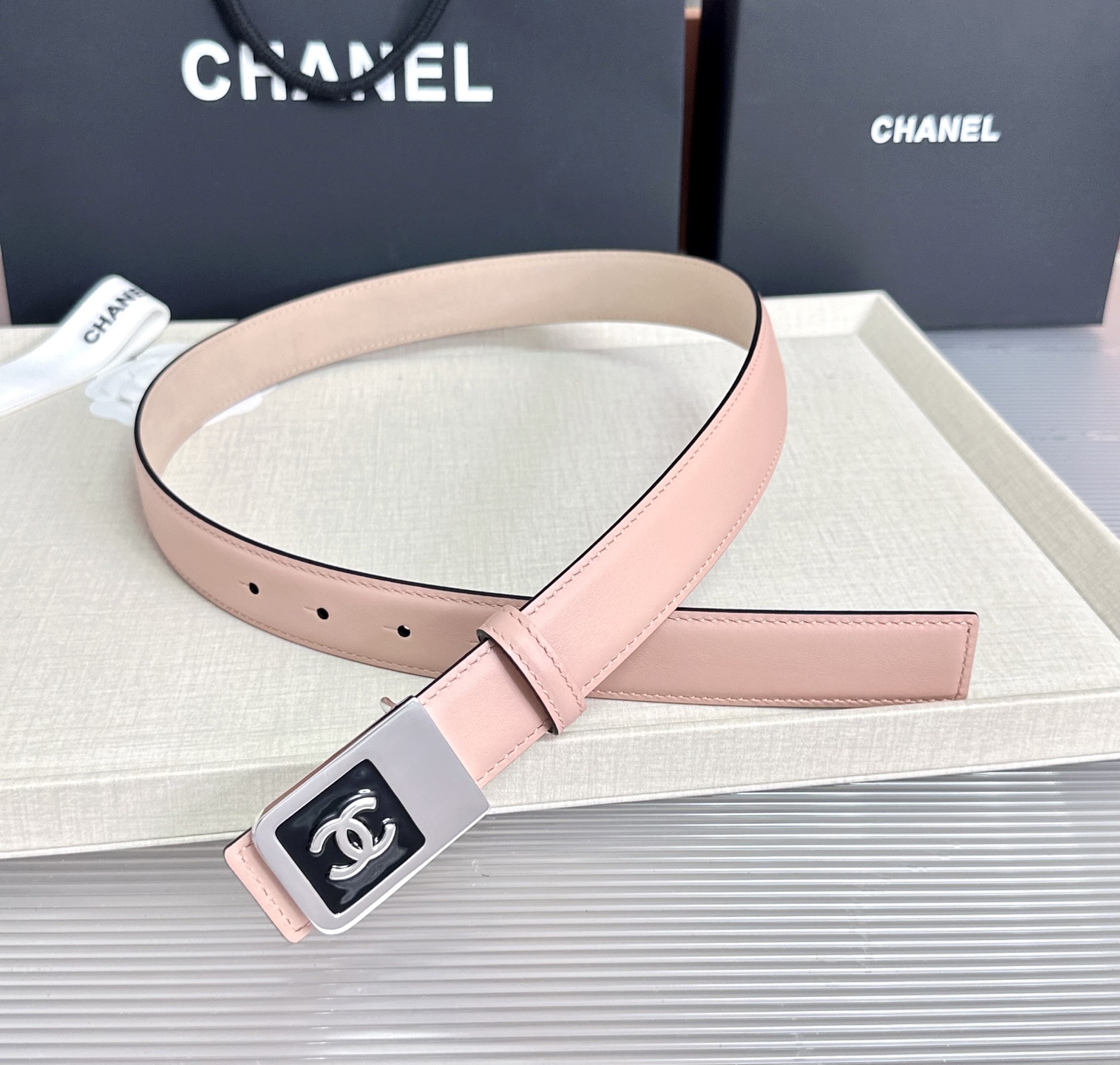 💥💥💥CHANEL3.0cm香奈儿腰带，头层牛皮，长度：75.80.85.90.95.100.105.1