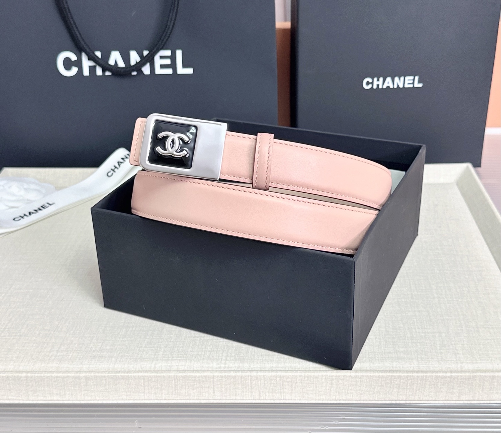 💥💥💥CHANEL3.0cm香奈儿腰带，头层牛皮，长度：75.80.85.90.95.100.105.1