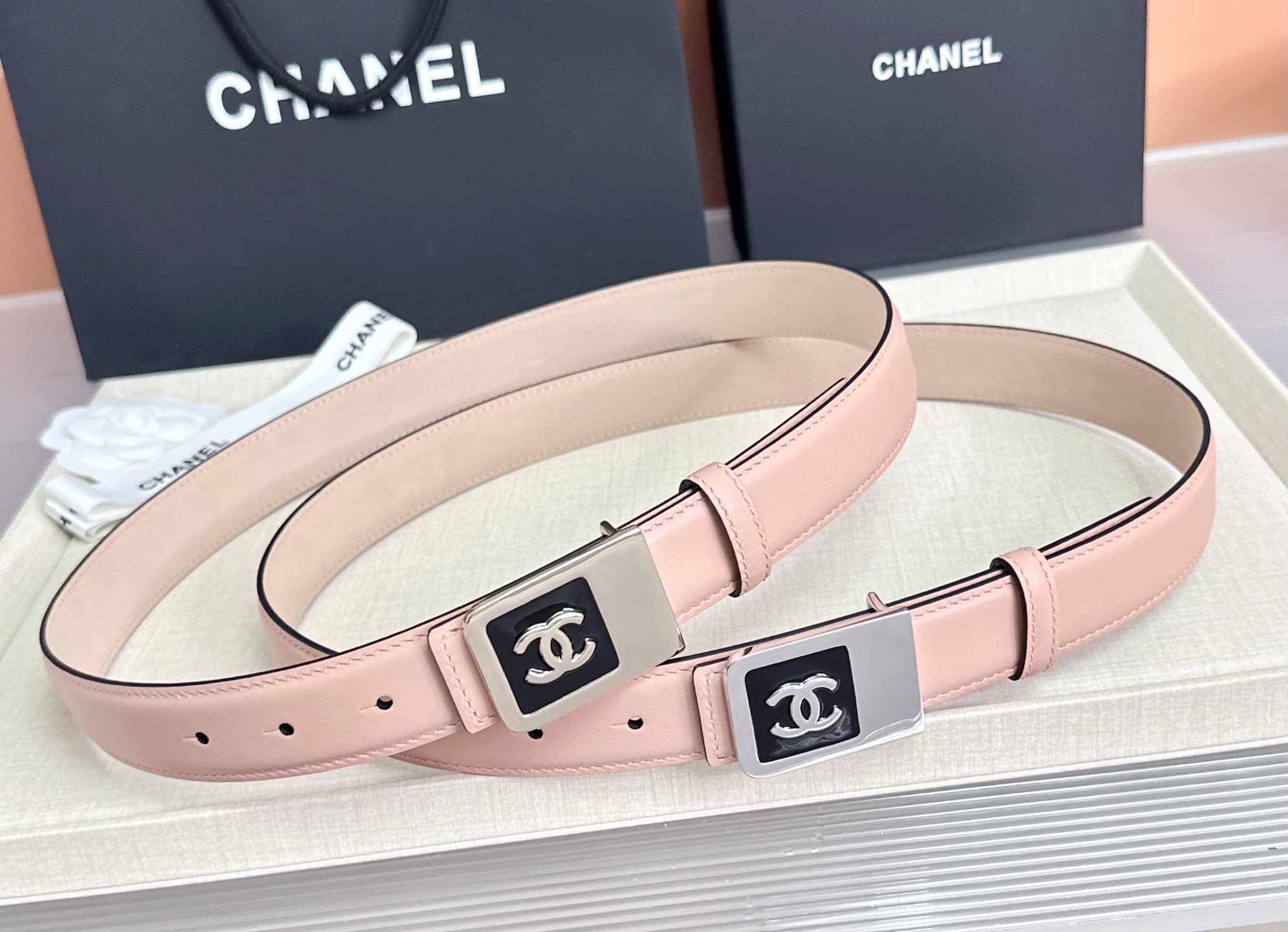 💥💥💥CHANEL3.0cm香奈儿腰带，头层牛皮，长度：75.80.85.90.95.100.105.1