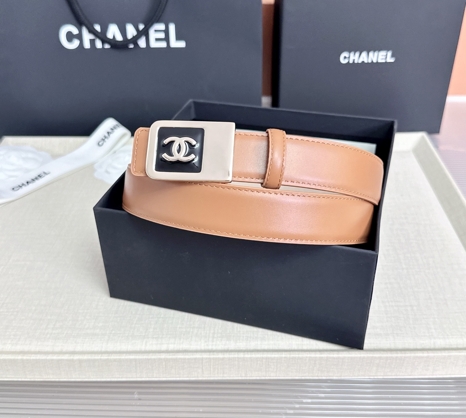 💥💥💥CHANEL3.0cm香奈儿腰带，头层牛皮，长度：75.80.85.90.95.100.105.1