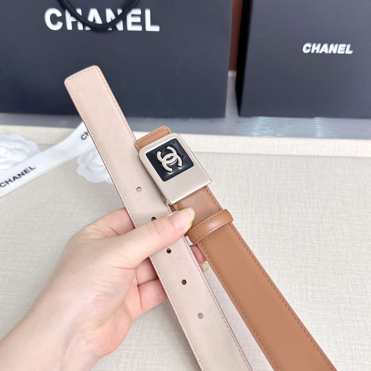 💥💥💥CHANEL3.0cm香奈儿腰带，头层牛皮，长度：75.80.85.90.95.100.105.1