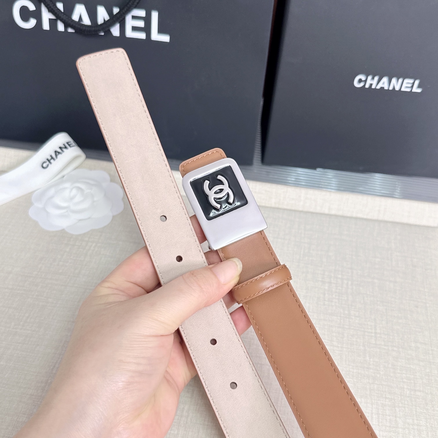 💥💥💥CHANEL3.0cm香奈儿腰带，头层牛皮，长度：75.80.85.90.95.100.105.1