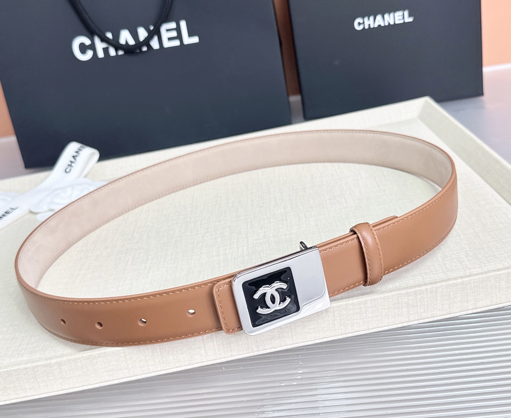 💥💥💥CHANEL3.0cm香奈儿腰带，头层牛皮，长度：75.80.85.90.95.100.105.1