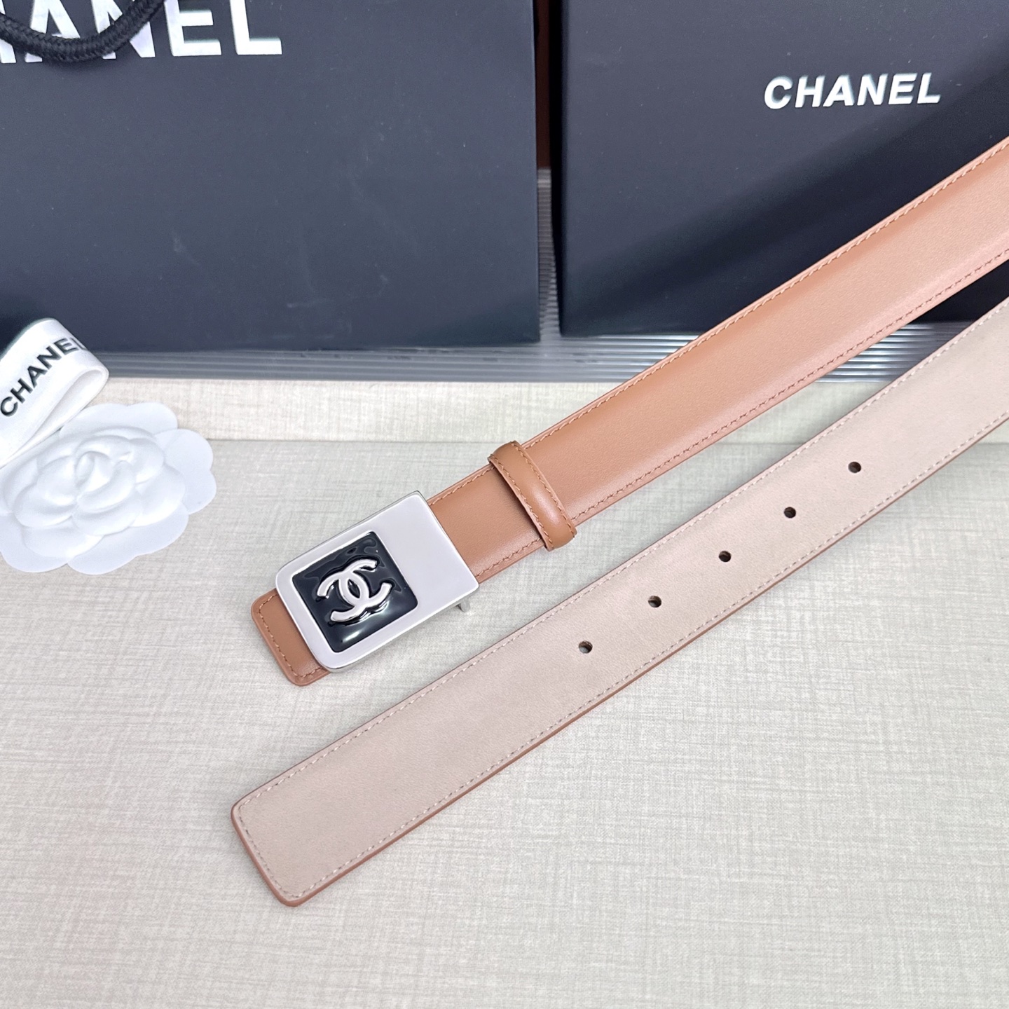 💥💥💥CHANEL3.0cm香奈儿腰带，头层牛皮，长度：75.80.85.90.95.100.105.1
