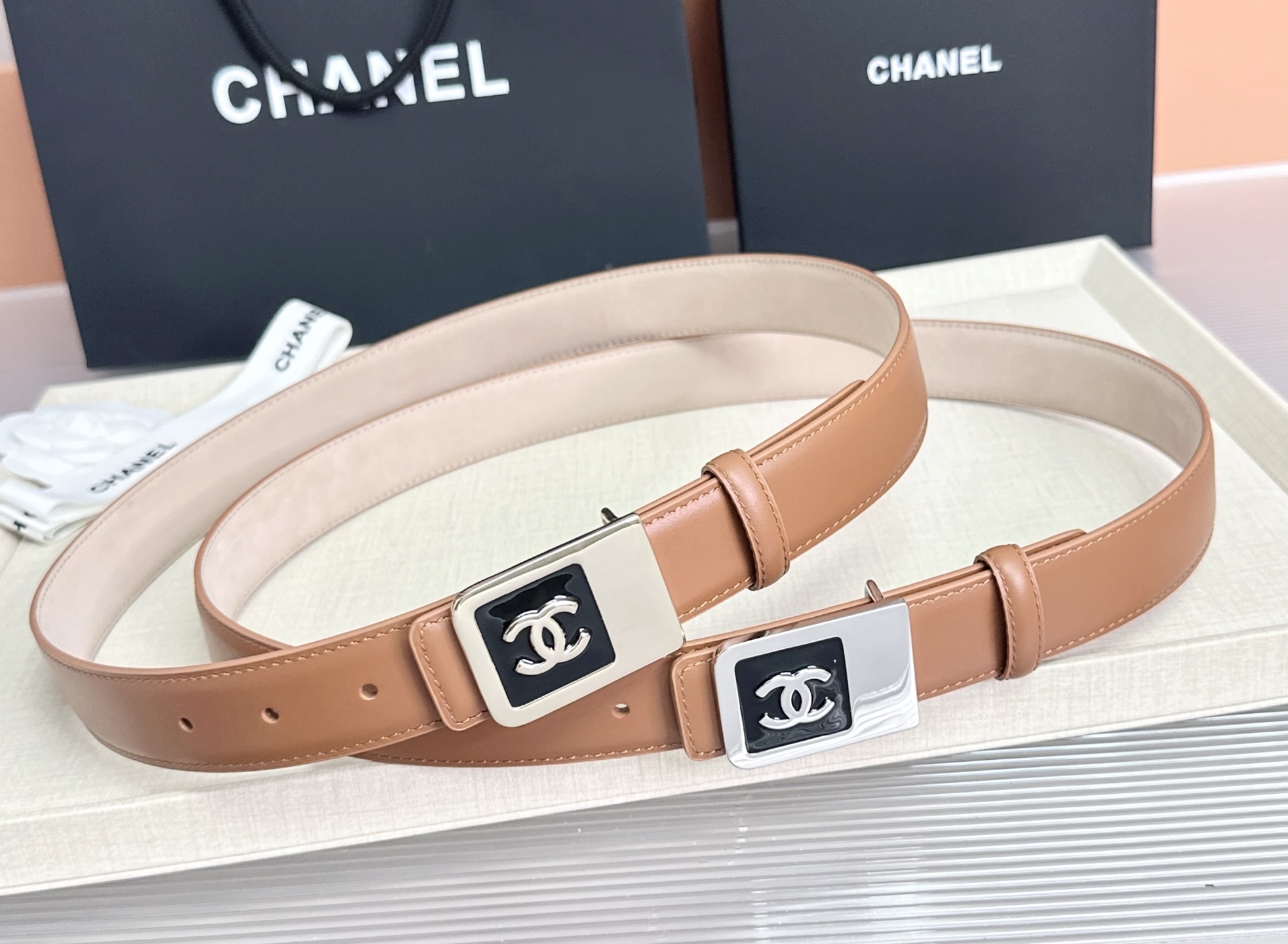 💥💥💥CHANEL3.0cm香奈儿腰带，头层牛皮，长度：75.80.85.90.95.100.105.1
