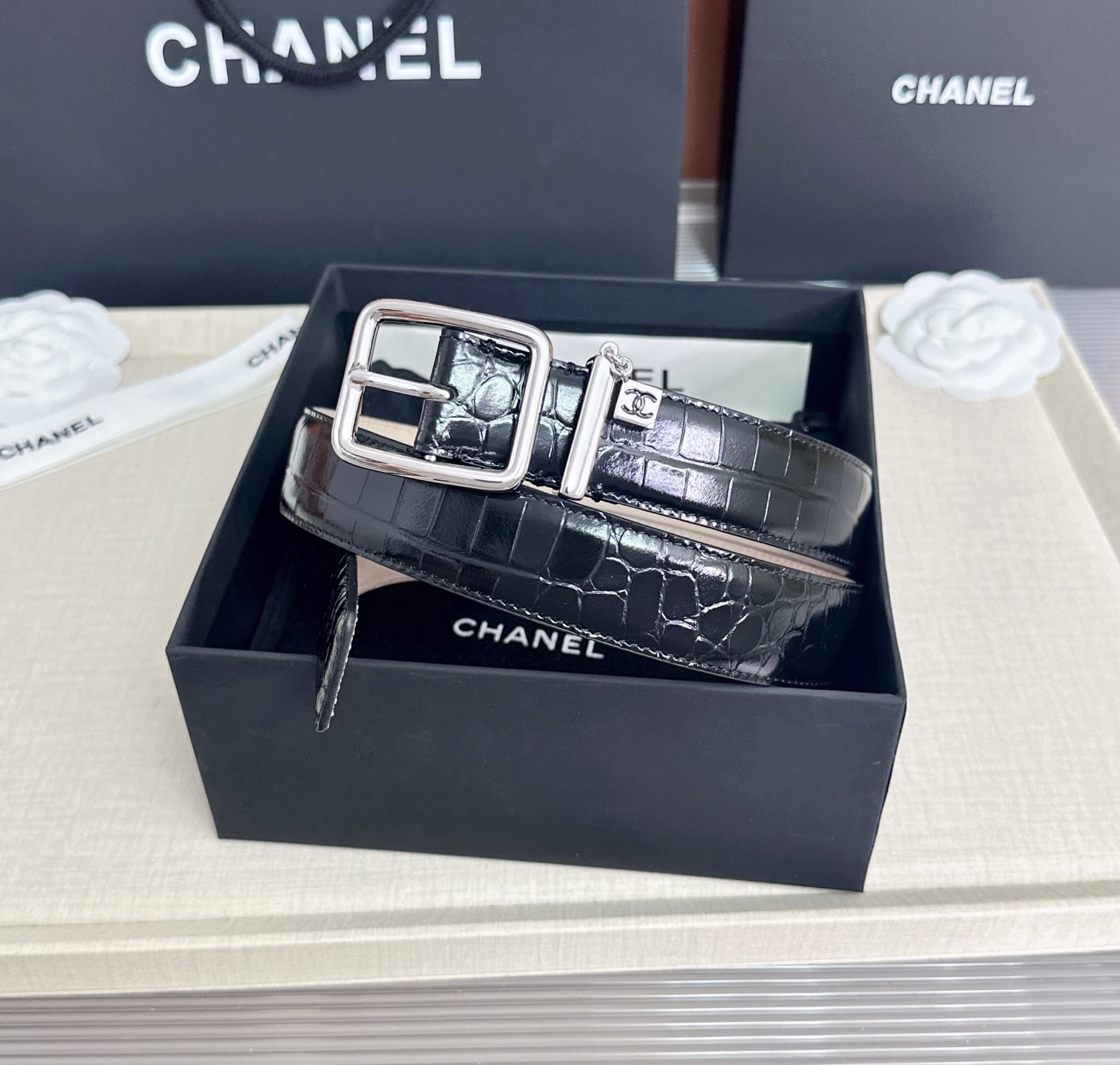 💥💥💥CHANEL3.0cm香奈儿腰带，头层牛皮，长度：75.80.85.90.95.100.105.110欧，