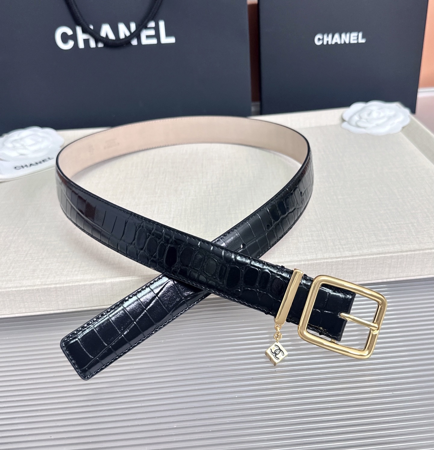 💥💥💥CHANEL3.0cm香奈儿腰带，头层牛皮，长度：75.80.85.90.95.100.105.110欧，