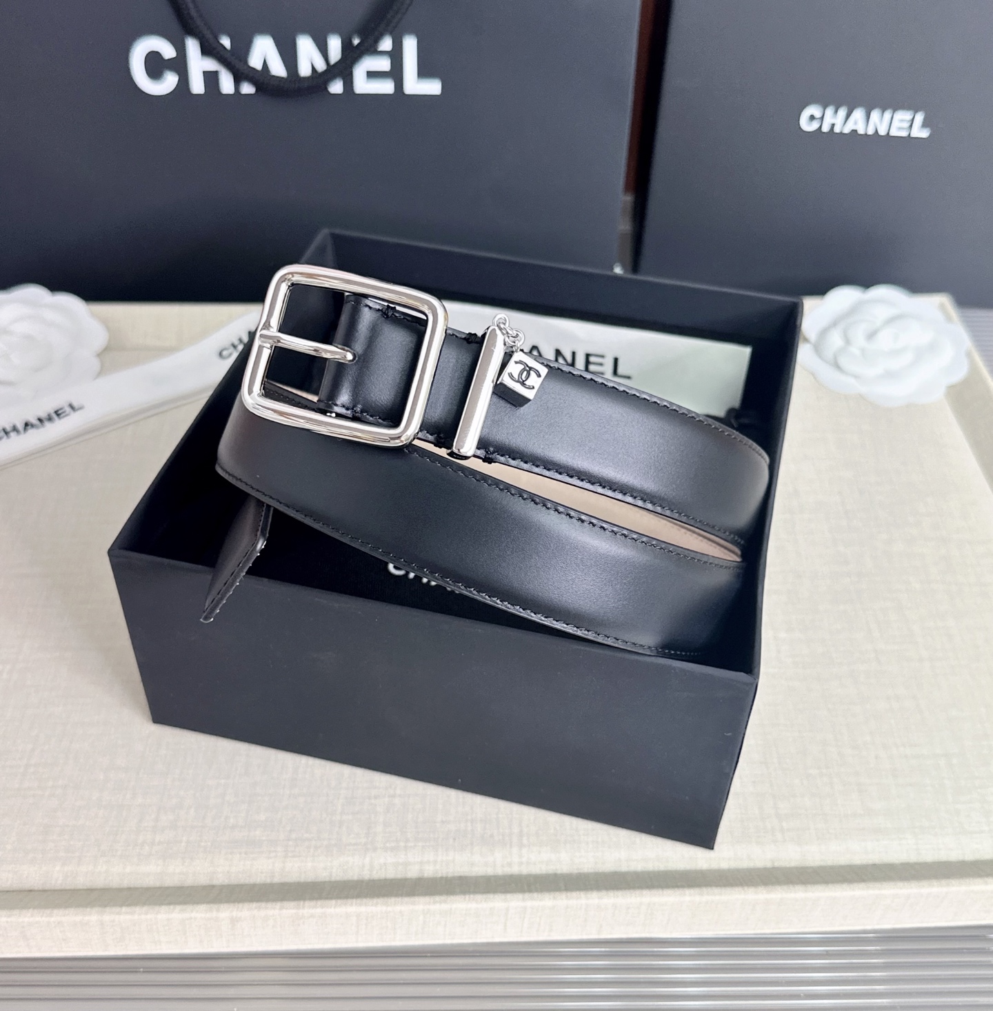 💥💥💥CHANEL3.0cm香奈儿腰带，头层牛皮，长度：75.80.85.90.95.100.105.110欧，