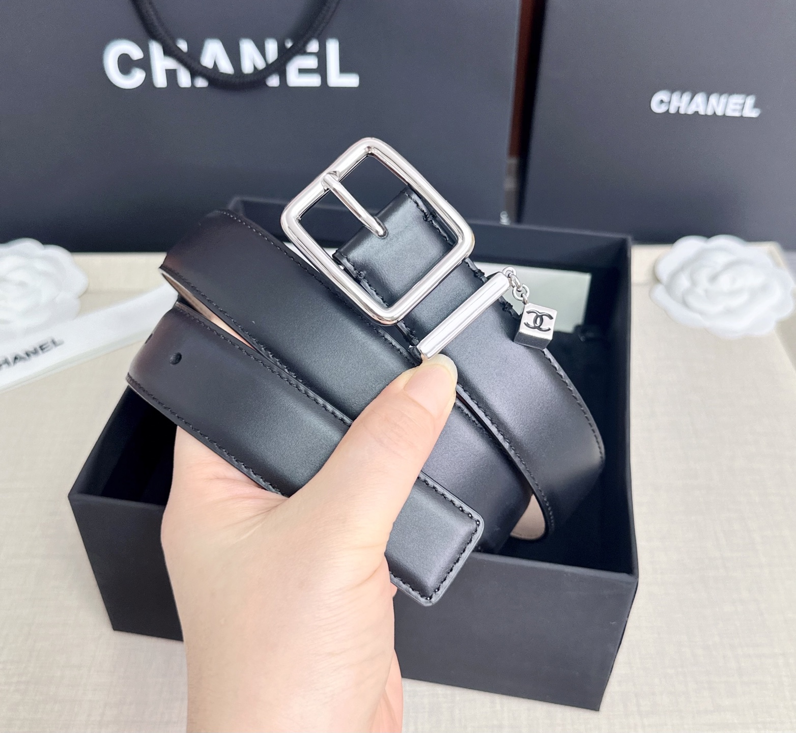 💥💥💥CHANEL3.0cm香奈儿腰带，头层牛皮，长度：75.80.85.90.95.100.105.110欧，