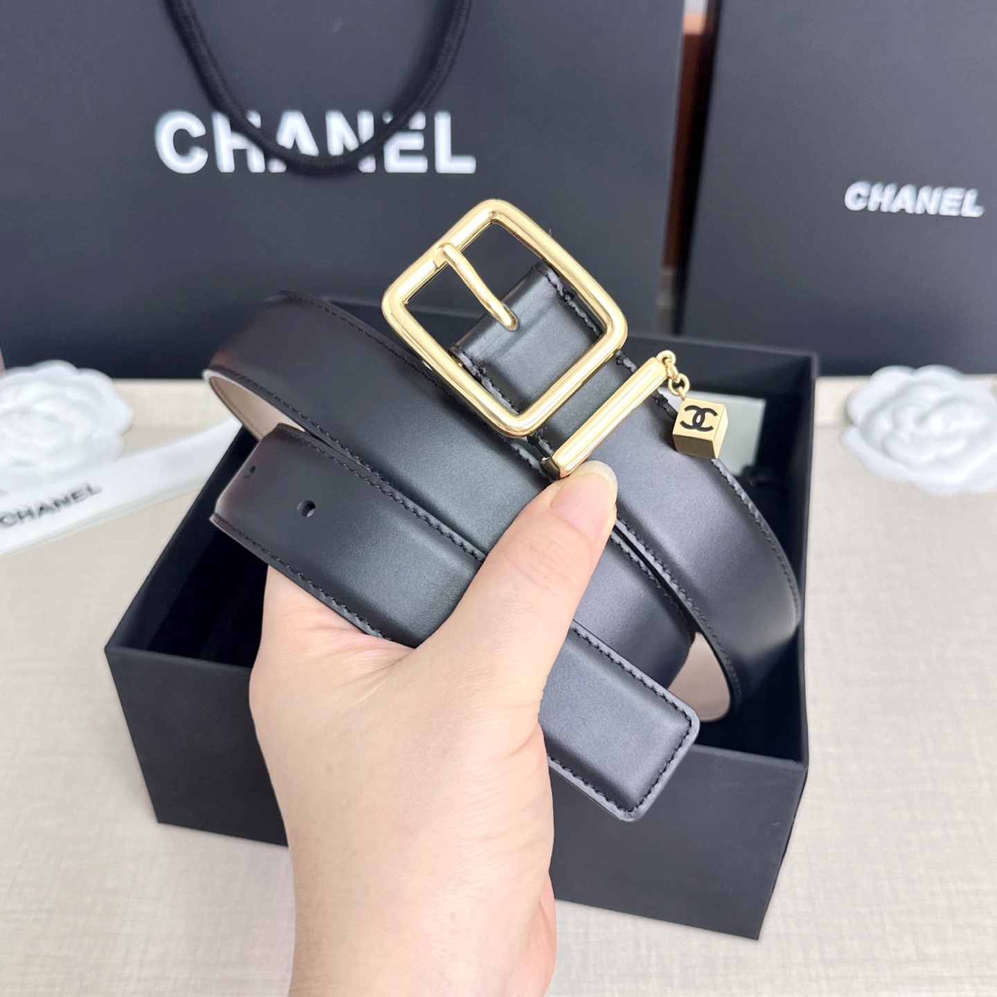 💥💥💥CHANEL3.0cm香奈儿腰带，头层牛皮，长度：75.80.85.90.95.100.105.110欧，
