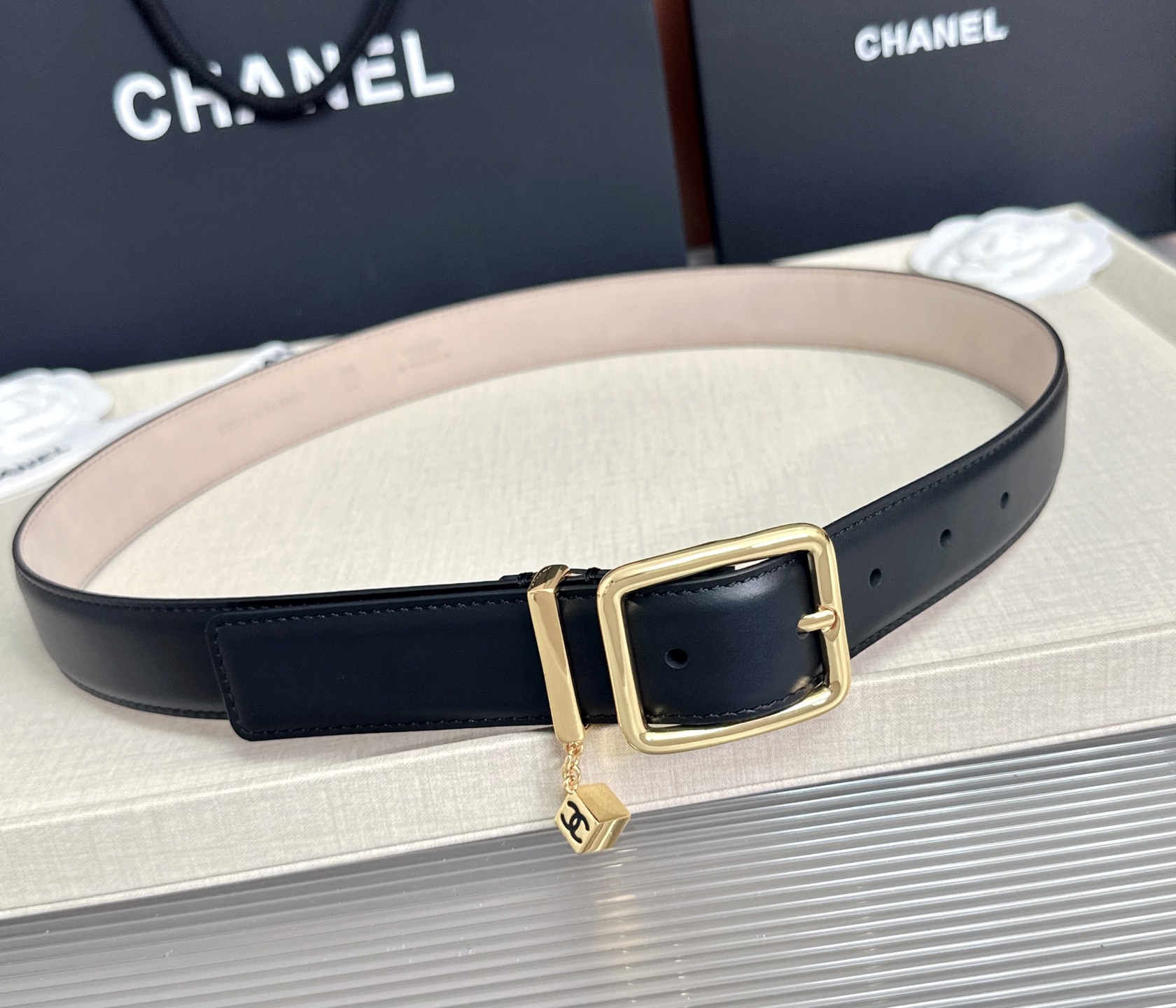 💥💥💥CHANEL3.0cm香奈儿腰带，头层牛皮，长度：75.80.85.90.95.100.105.110欧，