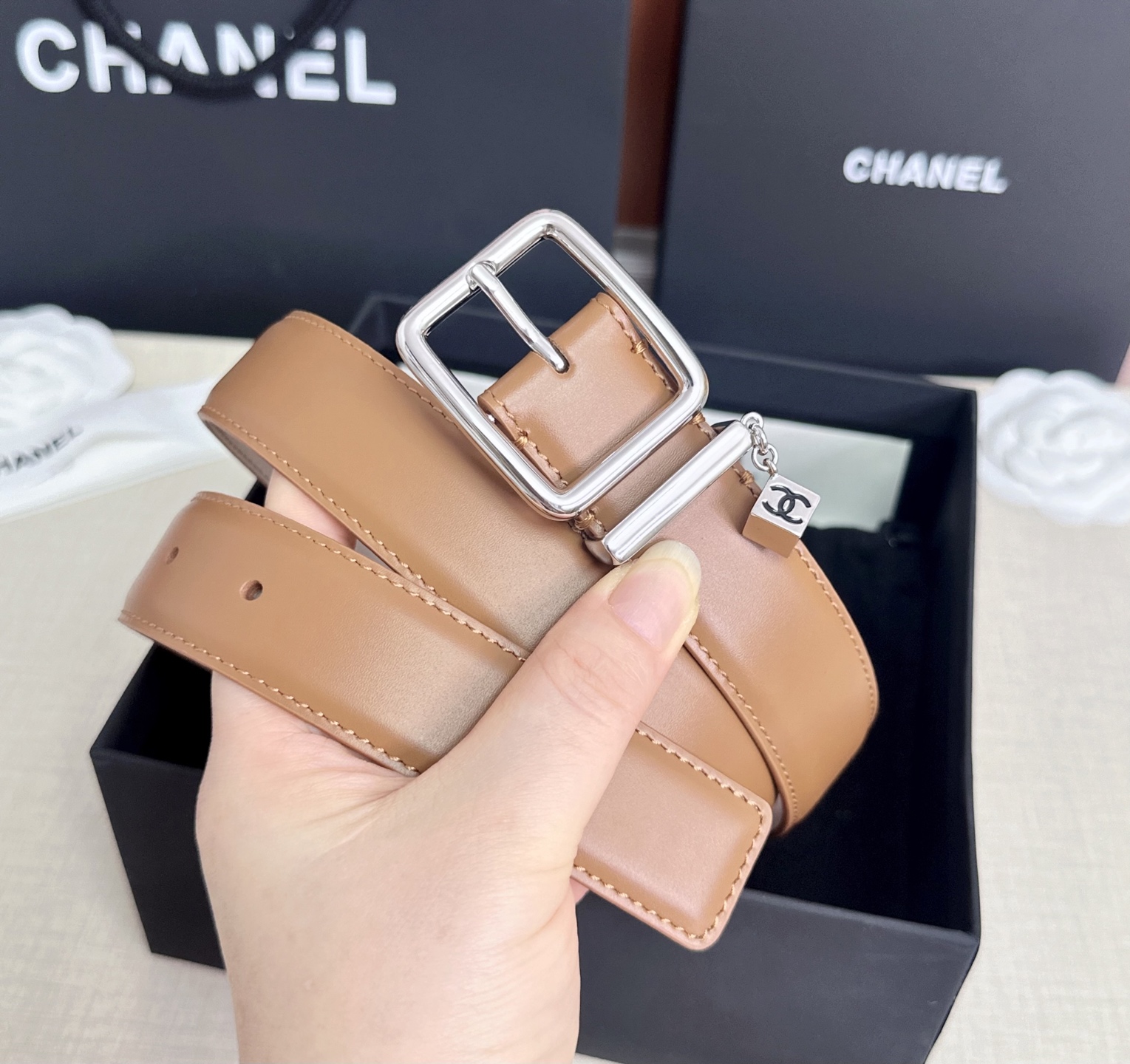 💥💥💥CHANEL3.0cm香奈儿腰带，头层牛皮，长度：75.80.85.90.95.100.105.110欧，