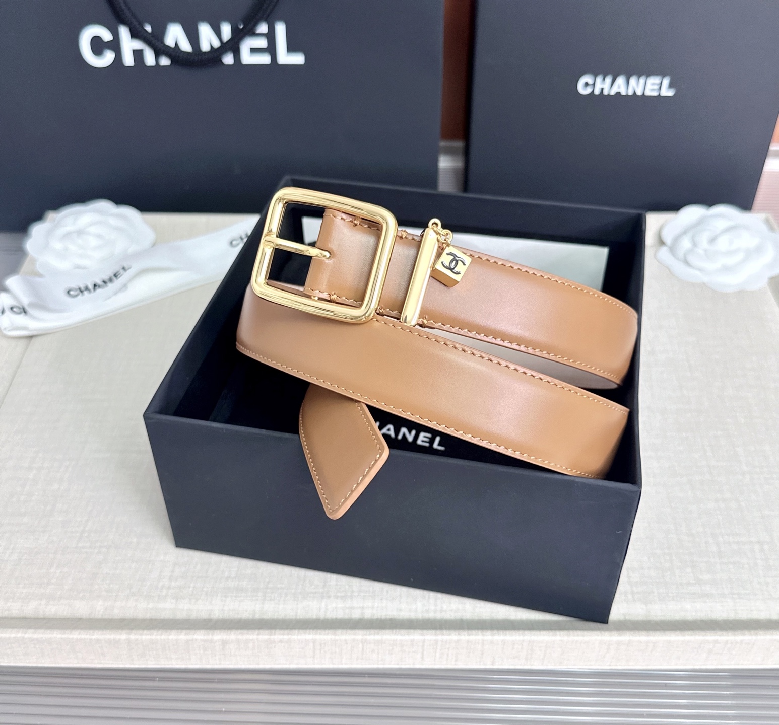 💥💥💥CHANEL3.0cm香奈儿腰带，头层牛皮，长度：75.80.85.90.95.100.105.110欧，
