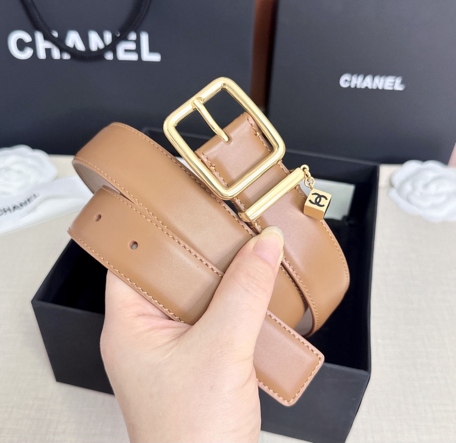 💥💥💥CHANEL3.0cm香奈儿腰带，头层牛皮，长度：75.80.85.90.95.100.105.110欧，