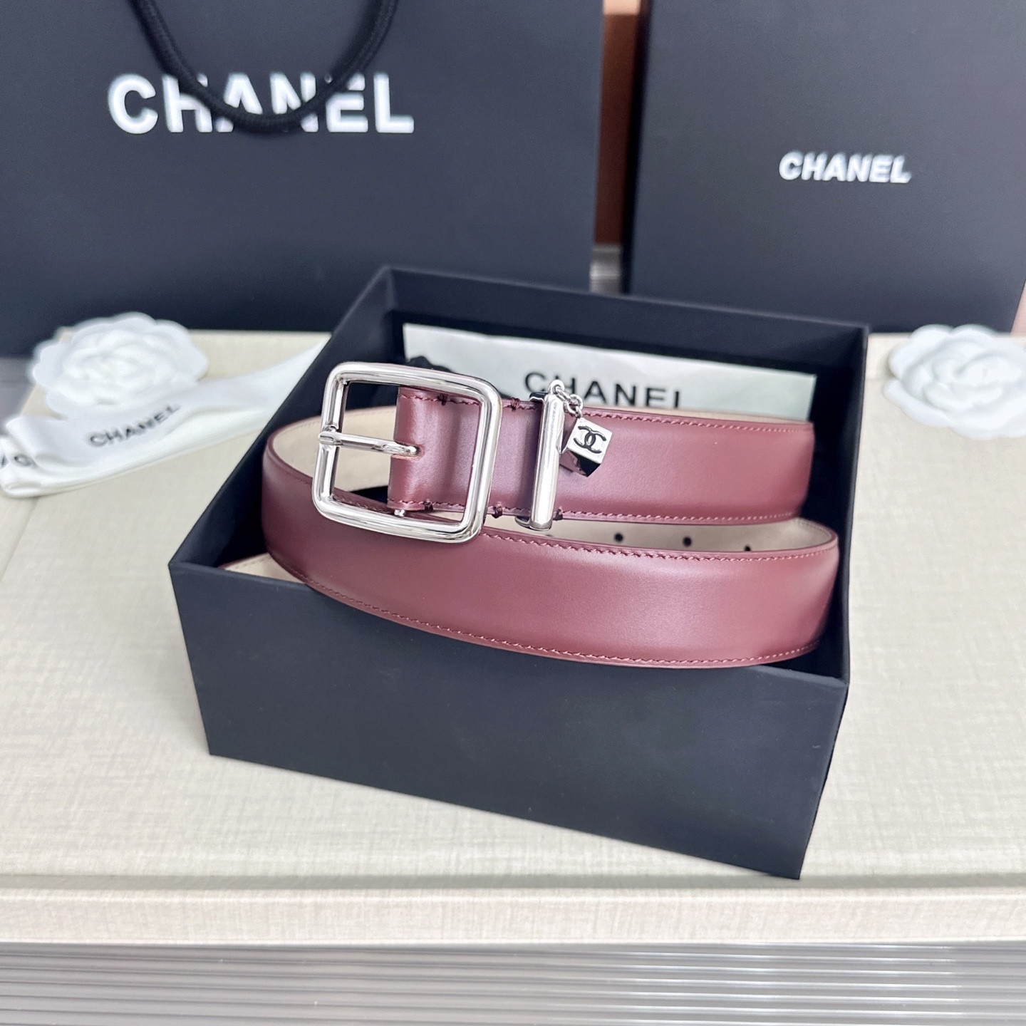 💥💥💥CHANEL3.0cm香奈儿腰带，头层牛皮，长度：75.80.85.90.95.100.105.110欧，