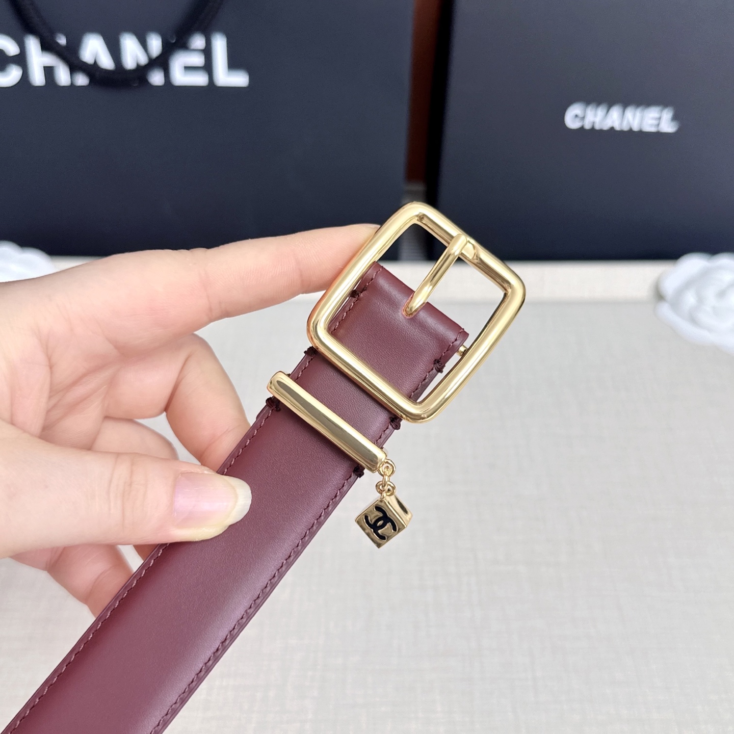 💥💥💥CHANEL3.0cm香奈儿腰带，头层牛皮，长度：75.80.85.90.95.100.105.110欧，