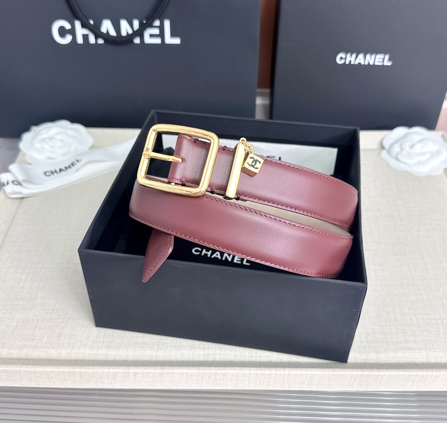 💥💥💥CHANEL3.0cm香奈儿腰带，头层牛皮，长度：75.80.85.90.95.100.105.110欧，