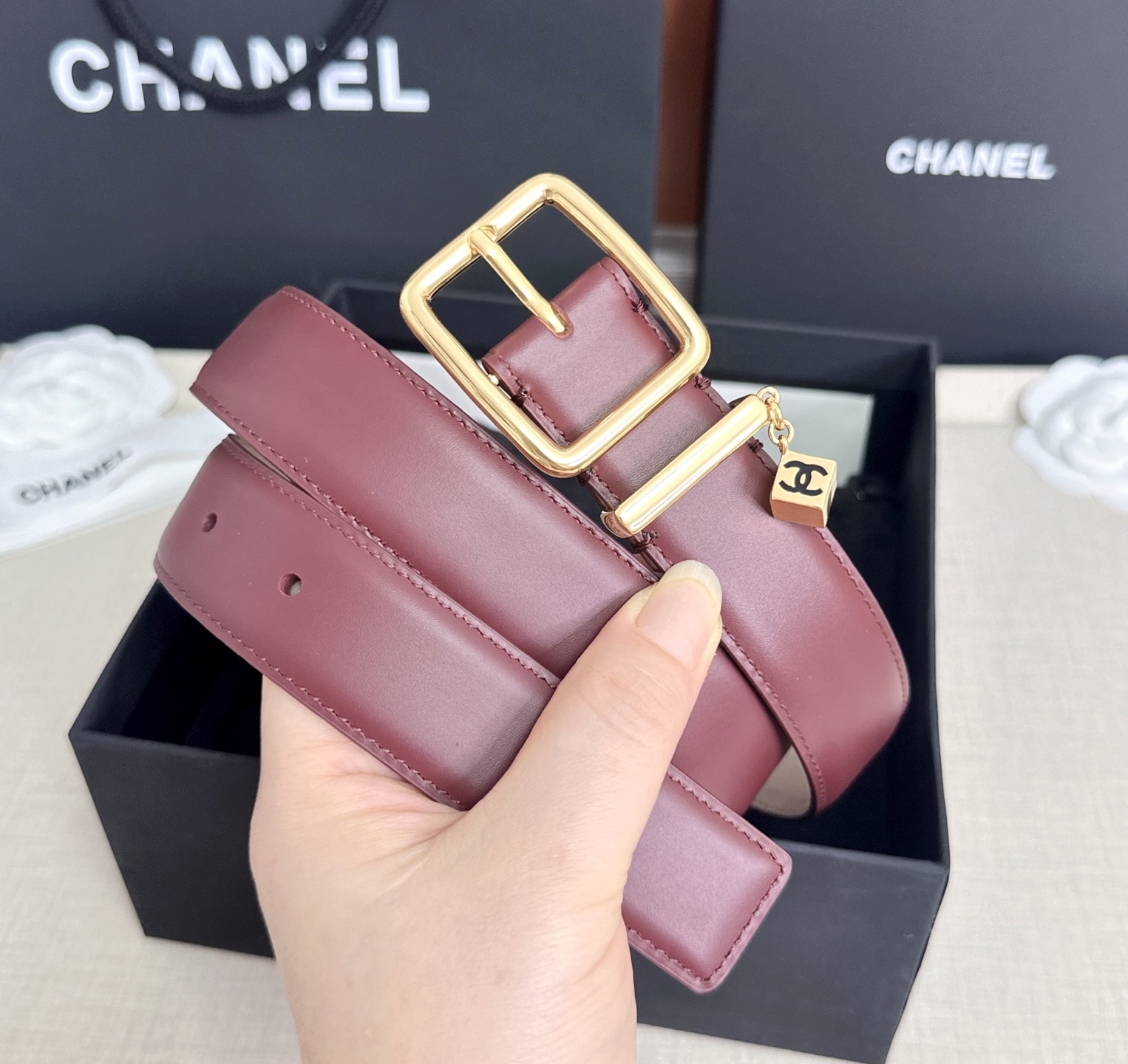💥💥💥CHANEL3.0cm香奈儿腰带，头层牛皮，长度：75.80.85.90.95.100.105.110欧，