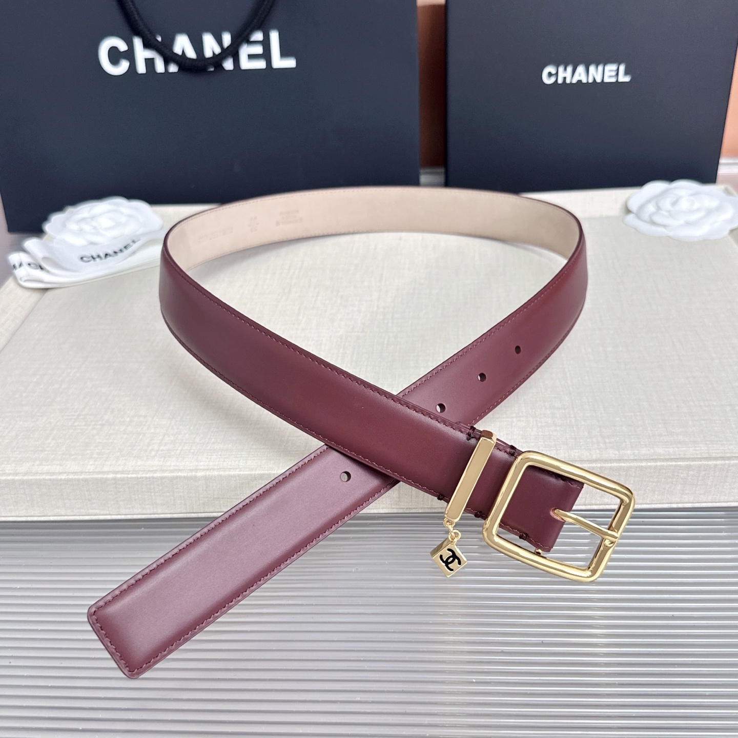 💥💥💥CHANEL3.0cm香奈儿腰带，头层牛皮，长度：75.80.85.90.95.100.105.110欧，
