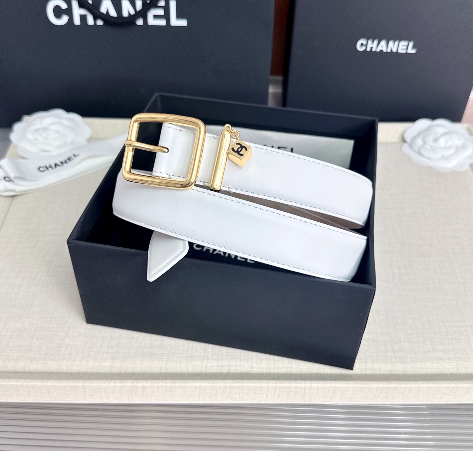 💥💥💥CHANEL3.0cm香奈儿腰带，头层牛皮，长度：75.80.85.90.95.100.105.110欧，
