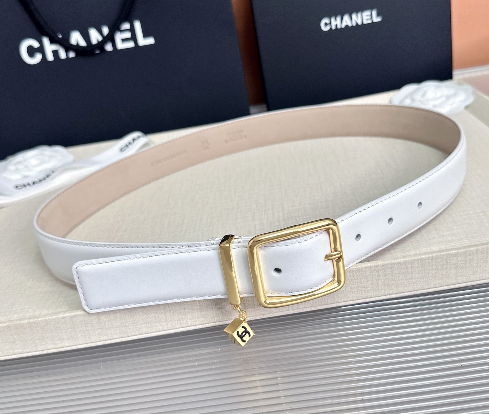 💥💥💥CHANEL3.0cm香奈儿腰带，头层牛皮，长度：75.80.85.90.95.100.105.110欧，