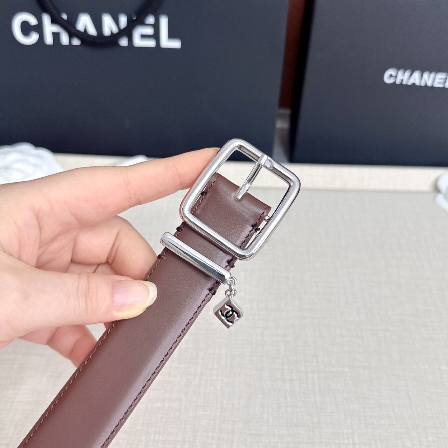 💥💥💥CHANEL3.0cm香奈儿腰带，头层牛皮，长度：75.80.85.90.95.100.105.110欧，